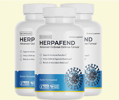 Official three-bottle Herpafend package
